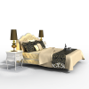 欧式双人床-家居-床-VR/AR模型-3D城
