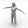 Transformers 2- Megan Fox-角色人体-角色-VR/AR模型-3D城