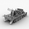 sd.kfz.7/1型半履带防空车-汽车-军事汽车-VR/AR模型-3D城