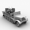 sd.kfz.7/1型半履带防空车-汽车-军事汽车-VR/AR模型-3D城