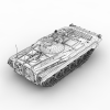 装甲车BMP-汽车-军事汽车-VR/AR模型-3D城
