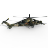 16102 战地2 中国武直10-飞机-军事飞机-VR/AR模型-3D城