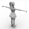 朱丽叶-角色人体-角色-VR/AR模型-3D城