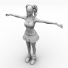 朱丽叶-角色人体-角色-VR/AR模型-3D城