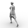 女人走路姿势-角色人体-女人-VR/AR模型-3D城