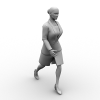 女人走路姿势-角色人体-女人-VR/AR模型-3D城