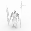 赤壁长戟男士兵-角色人体-角色-VR/AR模型-3D城