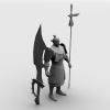 赤壁长戟男士兵-角色人体-角色-VR/AR模型-3D城