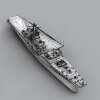 KNEB大型战舰-船舶-军事船舶-VR/AR模型-3D城