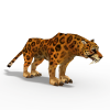 金钱豹-动植物-哺乳动物-VR/AR模型-3D城