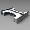 办公桌-文体生活-办公用品-VR/AR模型-3D城