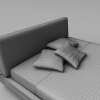 双人床-家居-床-VR/AR模型-3D城