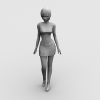 街舞区MM-角色人体-女人-VR/AR模型-3D城