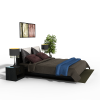 双人床-家居-床-VR/AR模型-3D城