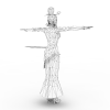 甄姬-角色人体-角色-VR/AR模型-3D城