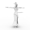 甄姬-角色人体-角色-VR/AR模型-3D城