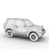 三菱帕杰罗微型SUV-汽车-家用汽车-VR/AR模型-3D城