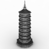 雷峰塔-建筑-古建筑-VR/AR模型-3D城