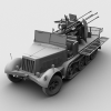 sd.kfz.7/1型半履带防空车-汽车-军事汽车-VR/AR模型-3D城
