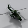 APACHE 直升机-飞机-直升机-VR/AR模型-3D城
