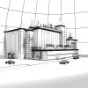 娱乐园区-建筑-办公-VR/AR模型-3D城