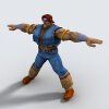 街头霸王：霍克-角色人体-角色-VR/AR模型-3D城