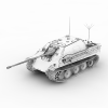 二战德国豹式坦克歼击车-汽车-军事汽车-VR/AR模型-3D城