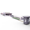 大门及周边-建筑-厂房-VR/AR模型-3D城