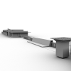 大门及周边-建筑-厂房-VR/AR模型-3D城
