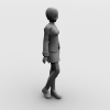 街舞区MM-角色人体-女人-VR/AR模型-3D城