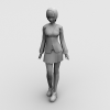 街舞区MM-角色人体-女人-VR/AR模型-3D城