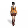 街舞区MM-角色人体-女人-VR/AR模型-3D城