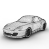 保时捷996-汽车-VR/AR模型-3D城