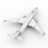 美国航空客机-飞机-客机-VR/AR模型-3D城