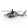 16106 欧洲武直虎-飞机-军事飞机-VR/AR模型-3D城