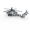 16106 欧洲武直虎-飞机-军事飞机-VR/AR模型-3D城
