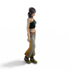 街舞区MM-角色人体-女人-VR/AR模型-3D城