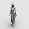 街舞区MM-角色人体-女人-VR/AR模型-3D城