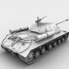 IS-3重型坦克-汽车-军事汽车-VR/AR模型-3D城