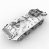 BTR-70装甲车-汽车-军事汽车-VR/AR模型-3D城