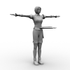 孙尚香-角色人体-角色-VR/AR模型-3D城