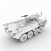 斯特瑞克装甲车-汽车-军事汽车-VR/AR模型-3D城