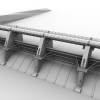 桥梁水库-建筑-基础设施-VR/AR模型-3D城