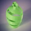 螺旋花瓶-小工具-3D打印模型-3D城