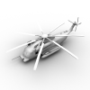 H53 Helicopter直升机-飞机-直升机-VR/AR模型-3D城
