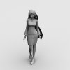 街舞区MM-角色人体-女人-VR/AR模型-3D城