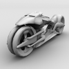 未来警用摩托车-汽车-摩托车-VR/AR模型-3D城