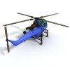 英国直升机-飞机-直升机-VR/AR模型-3D城