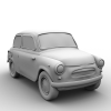 ZAZ Zaporozhets古董汽车-汽车-家用汽车-VR/AR模型-3D城