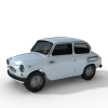 ZAZ Zaporozhets古董汽车-汽车-家用汽车-VR/AR模型-3D城